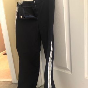 Work pants with stripe down the side